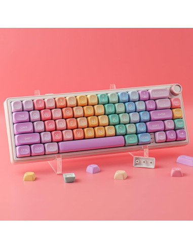 Conjunto de Teclas PBT Tsung MOA 126 Teclas Caramelo Arcoíris