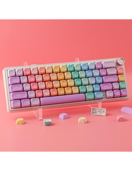 Conjunto de Teclas PBT Tsung MOA 126 Teclas Caramelo Arcoíris