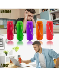 Llavero Antiestrés Little Ouchies Deiviko 3D Color Cambiante 2