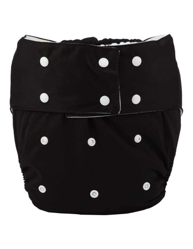 Cubierta de Pañal de Tela Reutilizable JOBEBE Ajustable Negro