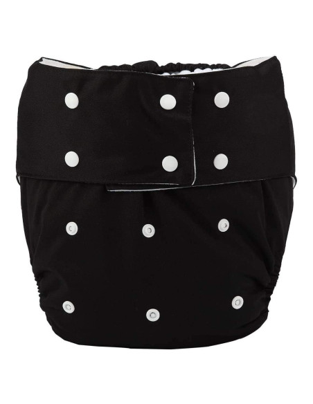Cubierta de Pañal de Tela Reutilizable JOBEBE Ajustable Negro