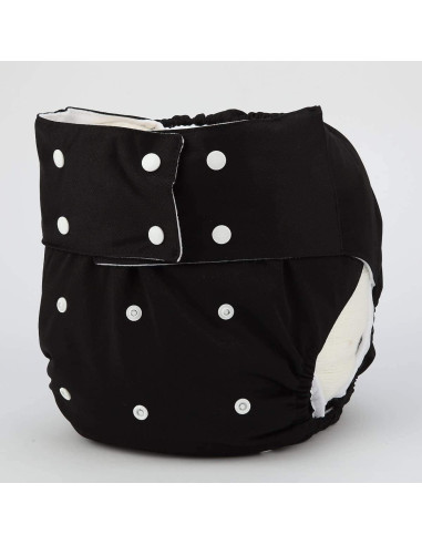 Cubierta de Pañal de Tela Reutilizable JOBEBE Ajustable Negro