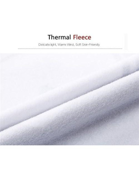 Jersey de Ciclismo Térmico GCRFL Hombre Forro Polar Negro