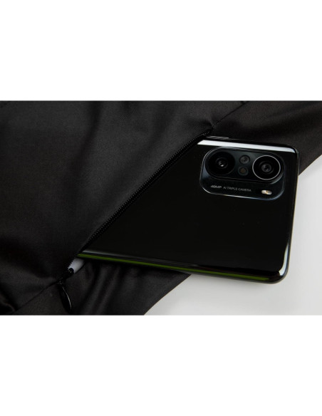 Jersey de Ciclismo Térmico GCRFL Hombre Forro Polar Negro