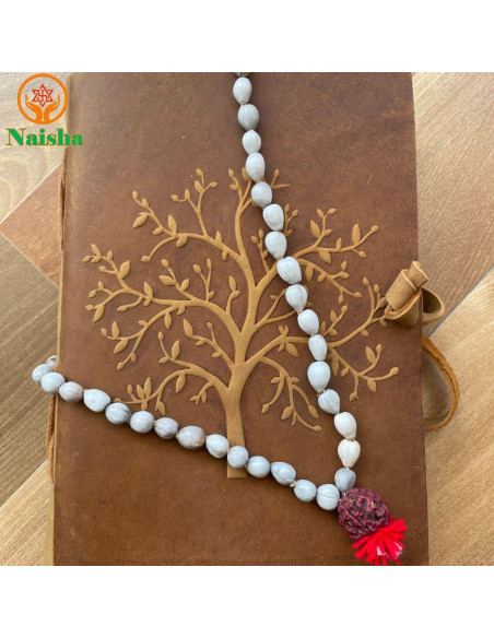 Mala de Oración Naisha - Paquete de 4 Tulsi, Loto, Vaijanti y Cristal