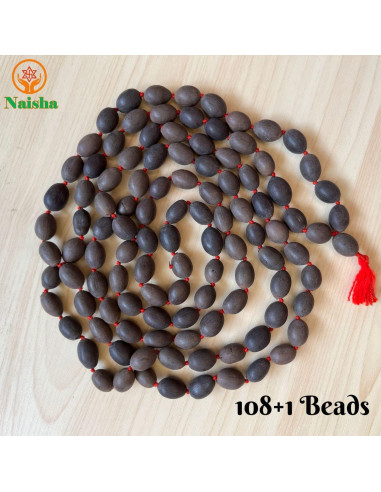 Mala de Oración Naisha - Paquete de 4 Tulsi, Loto, Vaijanti y Cristal