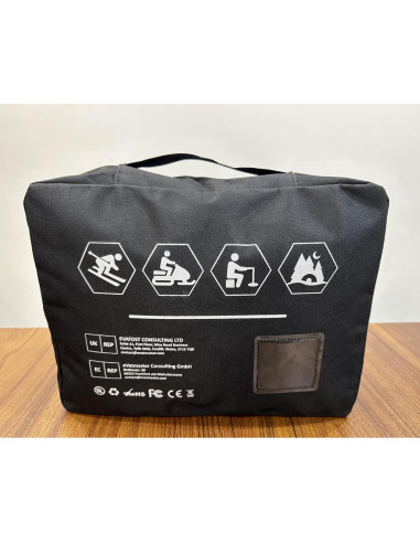 Chaleco Calentado Unisex 16000mAh DC 7.4V Ligero Negro