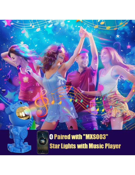 Proyector de Luz Nocturna THINIDA Astronauta Galaxia 360 Proyector de Luz Nocturna THINIDA Astronauta Galaxia 360