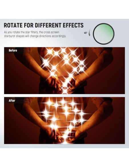 Filtro de Estrella NEEWER 58mm 4/6/8 Puntas HD Aluminio Filtro de Estrella NEEWER 58mm 4/6/8 Puntas HD Aluminio