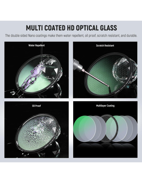 Filtro de Estrella NEEWER 58mm 4/6/8 Puntas HD Aluminio Filtro de Estrella NEEWER 58mm 4/6/8 Puntas HD Aluminio