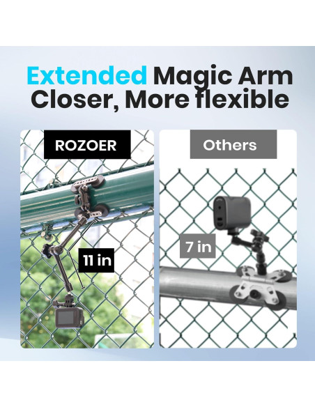 Montaje Magnético Flexible ROZOER 28 cm para GoPro y Teléfonos