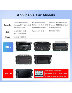 Radio de Coche Leadfan para Chevy Silverado Tahoe 10.1" Carplay 2