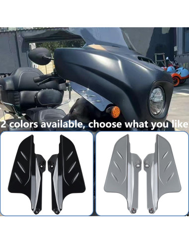Deflectores de aire FWXEOZ para Indian Chieftain 2019-2024 - Negro