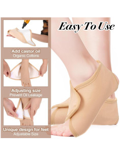Envoltura de Aceite de Ricino para Tobillo MBAIYO Reutilizable 2