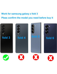 Reemplazo Lente Cámara Trasera OEM 3 Piezas Samsung Galaxy Z Fold 3 2