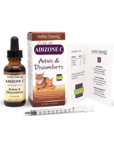 Suplemento Herbal Adizone C Amber NaturalZ para Gatos 28g