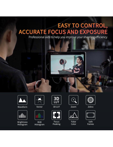Monitor de Campo FEELWORLD LUT11H 10.1" 2000nit Táctil HDMI