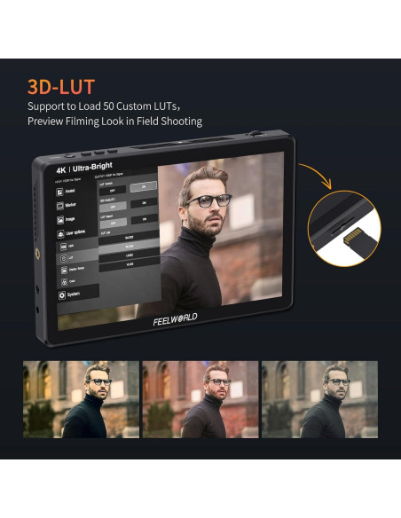 Monitor de Campo FEELWORLD LUT11H 10.1" 2000nit Táctil HDMI
