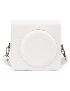 Funda Protectora Frankmate para Cámara Fujifilm Instax SQ1 - Cuero PU Blanco