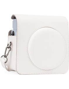 Funda Protectora Frankmate para Cámara Fujifilm Instax SQ1 - Cuero PU Blanco 2