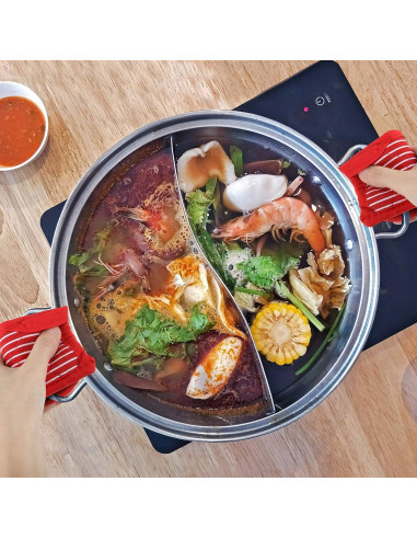 Fundas para Mangos de Sartén Patelai 4 Pcs Algodón Antideslizantes