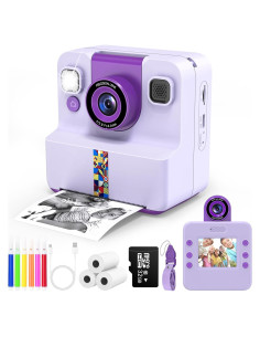 Cámara Instantánea para Niños GTG A30 Púrpura con 3 Rollos