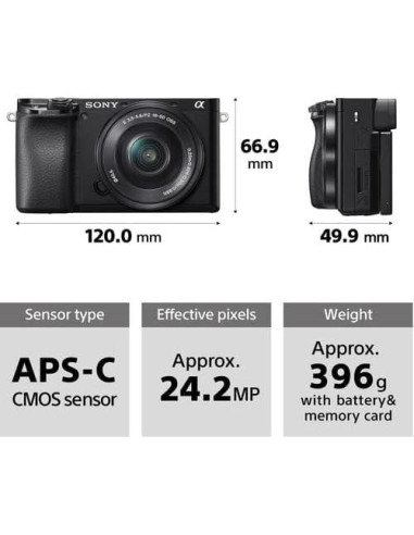 Cámara Sin Espejo Sony a6100 + Lente 16-50mm + Sigma 18-50mm