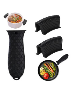 Paquete de 3 fundas de silicona Intatikoo para mangos calientes