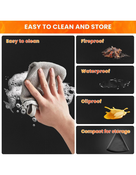 Tapete para Fogata Rymtox 106.68 cm Doble Cara Impermeable