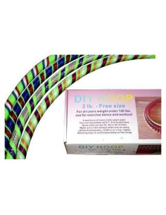 Aro de Hula Grande Sports Hoop DIY 2B Verde 0.9 kg