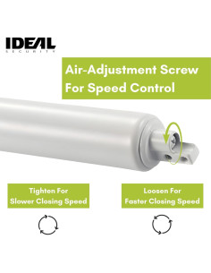 Cerradura Neumática Ideal SK80 para Puerta de Pantalla Blanca 2