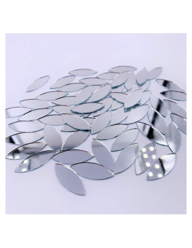 Azulejos de Mosaico Espejo en Forma de Pétalo CHENRUI 150 Piezas