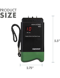 Medidor de Humedad de Madera Lignomat Mini-Ligno MD 2