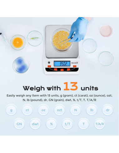 Balanza de Laboratorio Bonvoisin 5000g/0.01g Alta Precisión