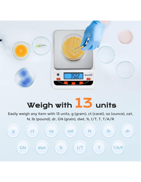 Balanza de Laboratorio Bonvoisin 5000g/0.01g Alta Precisión