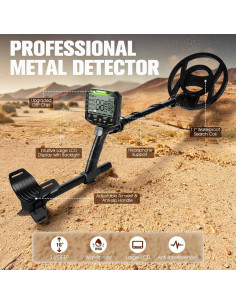 Detector de Metales UniWater Profesional 11" Impermeable 2