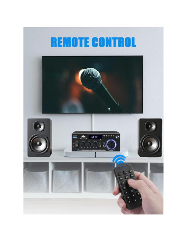 Amplificador de Audio Estéreo AK45 Bluetooth 5.0 40W 2 Canales