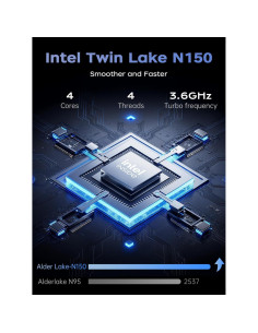 Laptop KAIGERR TX15 15.6" Intel N150 16GB RAM 512GB SSD 2