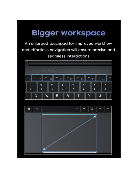 Laptop KAIGERR TX15 15.6" Intel N150 16GB RAM 512GB SSD