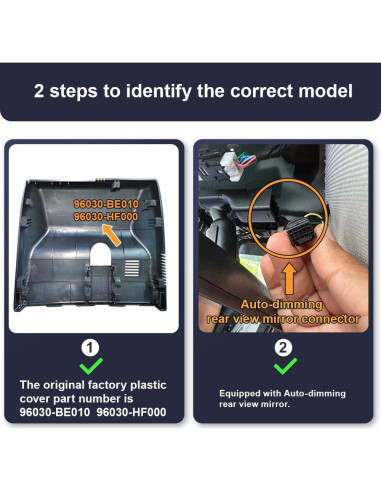 Cámara de Salpicadero Fitcamx 4K Frontal + 1080P Trasera para Hyundai Kona 2023-2025