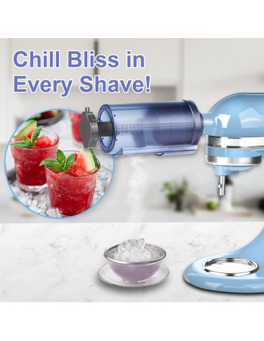 Accesorio de Hielo Raspado FORTHEAL para Kitchen Aid 10 Moldes