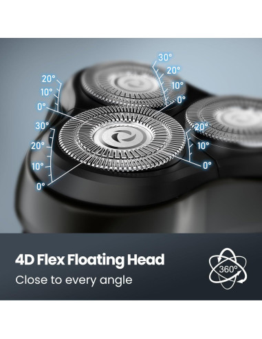 Afeitadora Eléctrica SHPAVVER Rs8993 Impermeable Inalámbrica