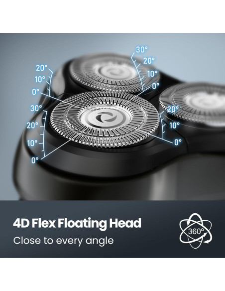 Afeitadora Eléctrica SHPAVVER Rs8993 Impermeable Inalámbrica