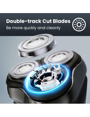 Afeitadora Eléctrica SHPAVVER Rs8993 Impermeable Inalámbrica