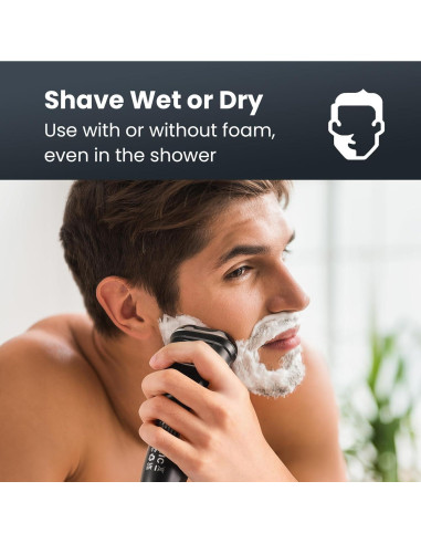 Afeitadora Eléctrica SHPAVVER Rs8993 Impermeable Inalámbrica