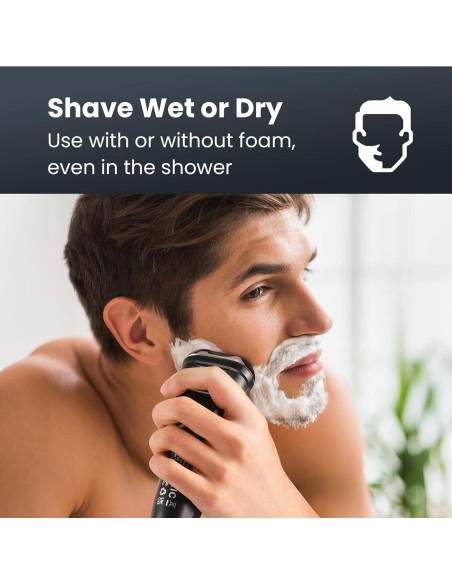 Afeitadora Eléctrica SHPAVVER Rs8993 Impermeable Inalámbrica