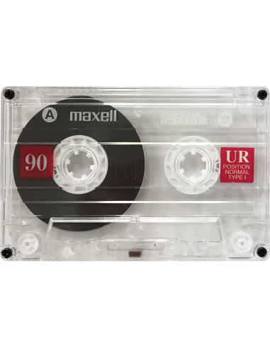 Cinta de Casete Maxell UR-90 - 90 Minutos de Grabación