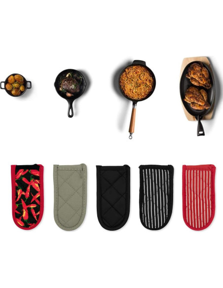 Cubiertas para Mangos de Sartén de Hierro Fundido Evoio - 2 Piezas