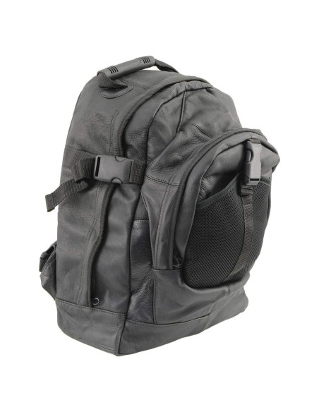 Bolsa y Respaldo de Motocicleta Milwaukee Leather SH54401 - Cuero Negro