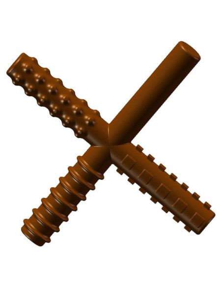 Tubos Orales Chewy Stixx Sabor Chocolate 12.7cm - La Universidad Sensorial